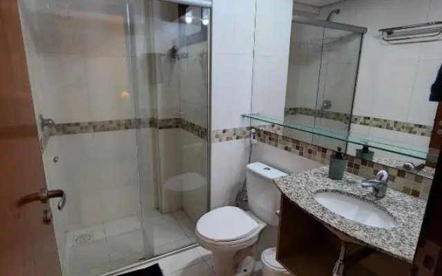 Flat de 1 quarto com linda vista-mar Pé-na-areia!
