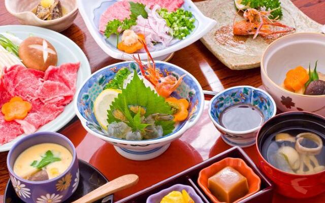 Отель Hozenji Onsen Ryokan Ebitei Минамиогуни питание