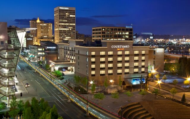 Отель Courtyard by Marriott Tacoma Downtown США, Такома - отзывы, цены и фото номеров - забронировать отель Courtyard by Marriott Tacoma Downtown онлайн вид на фасад