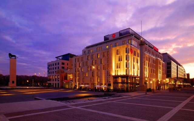 Sheraton Bratislava Hotel in Bratislava, Slovakia from 228$, photos, reviews - zenhotels.com hotel front
