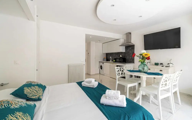 Charming Studio - AC - 2P- Croisette Plage