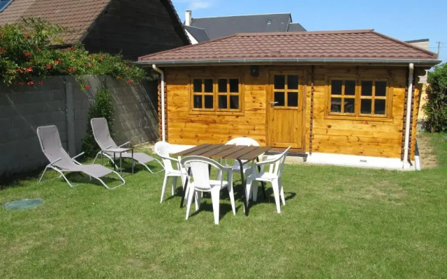 bord de mer, chalet en bois avec tandem