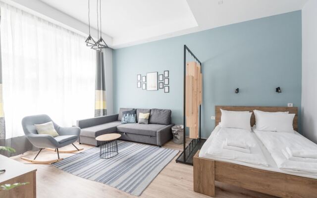 Апартаменты Oasis Apartments - Market Hall I Будапешт комната для гостей