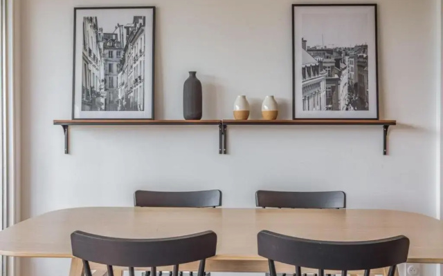 Appart'Hôtel Luminous Vue Seine- Paris 15min