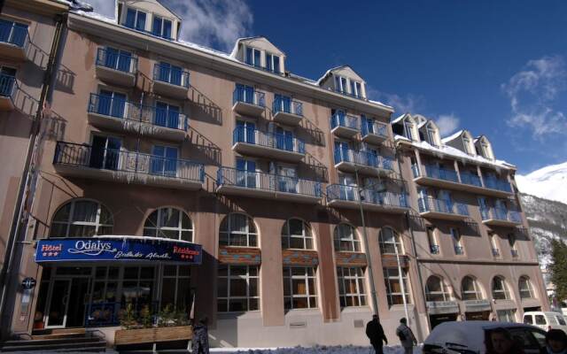 Cauterets france hotel balcony one floor up