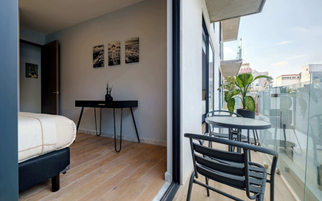Amazing 2BR Apt in Roma Norte - Yoga Room