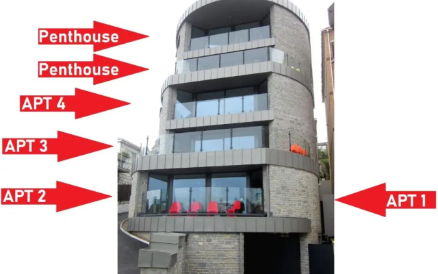 2 The View apartments Ilfracombe - Seafront, Parking, Lift, EV