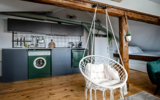 * The Sky-View Studio * in Cozy Boho Style