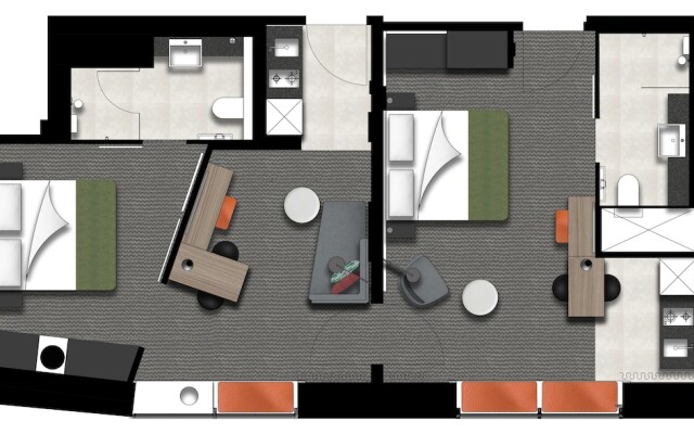 Отель Adina Apartment Hotel Hamburg Speicherstadt Германия, Гамбург - 1 отзыв об отеле, цены и фото номеров - забронировать отель Adina Apartment Hotel Hamburg Speicherstadt онлайн интерьер отеля