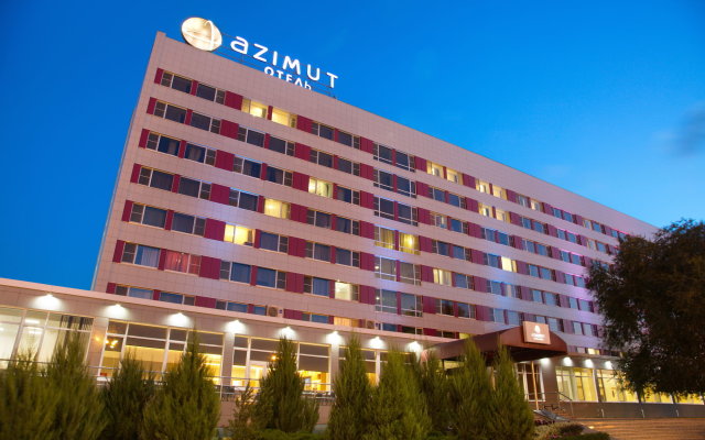 Гостиница AZIMUT Отель Астрахань в Астрахани - забронировать гостиницу AZIMUT Отель Астрахань, цены и фото номеров вид на фасад