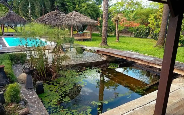 La Villa des Palmiers Bleus - Piscine Jardin