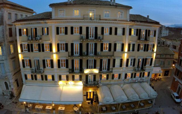 Отель Konstantinoupolis Hotel Греция, Корфу - отзывы, цены и фото номеров - забронировать отель Konstantinoupolis Hotel онлайн вид на фасад
