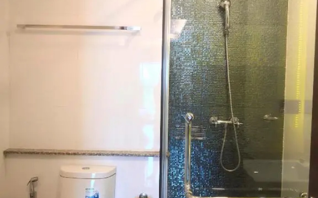 Private wooden style studio room in city area