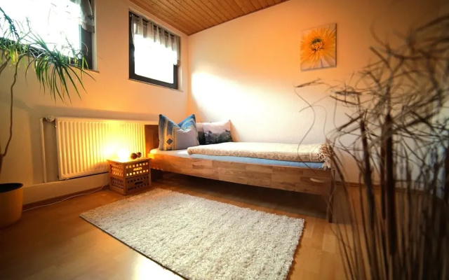 Ferienwohnung im Wald mit Kamin