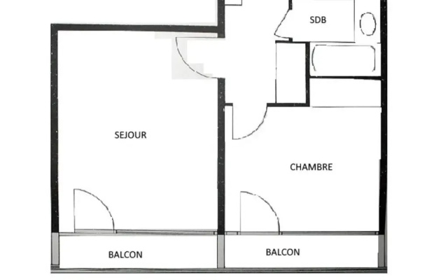 Appartement Les Menuires, 2 pièces, 4 personnes - FR-1-452-19
