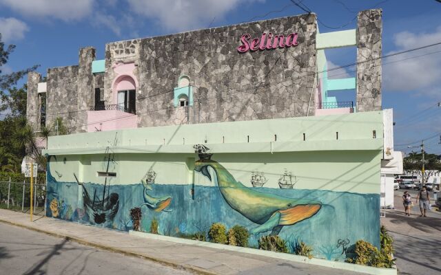 Отель Selina Cancun Downtown Мексика, Канкун - отзывы, цены и фото номеров - забронировать отель Selina Cancun Downtown онлайн вид на фасад