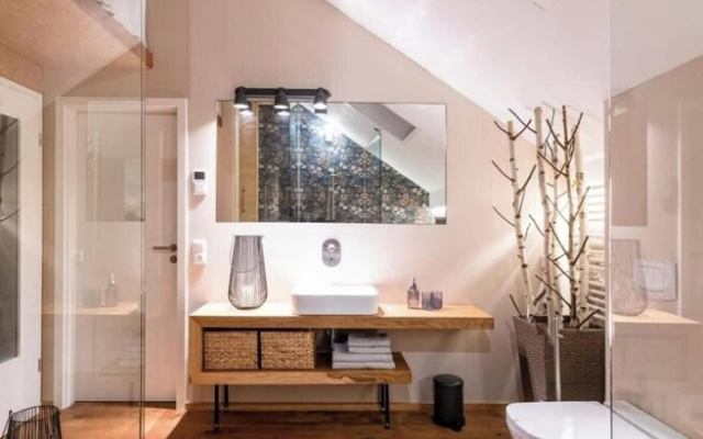 Design-apartment mit Sauna, Whirlpool & Kamin im Historischen Vierseitenhof