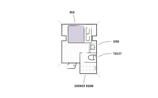 mizuka Daimyo 4 unmanned hotel Фукуока комната для гостей