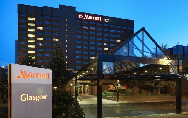 Glasgow Marriott Hotel Глазго вид на фасад