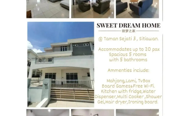 SWEET DREAM HOME 20PAX 3-Storey 5R5B SITIAWAN