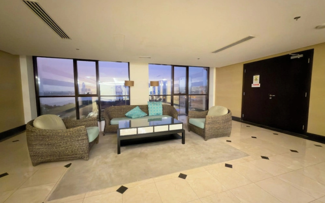 1BR Royal Amwaj Private Beach& Burj view