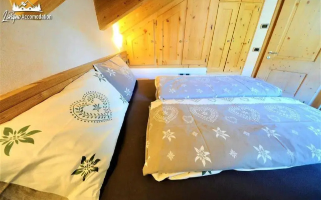 Appartamento Neve molto spazioso e luminoso disposto su 2 livelli