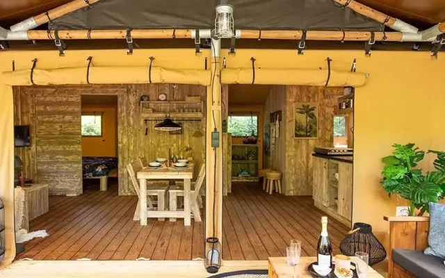 Beautiful Glamping Tent With Pellet Stove