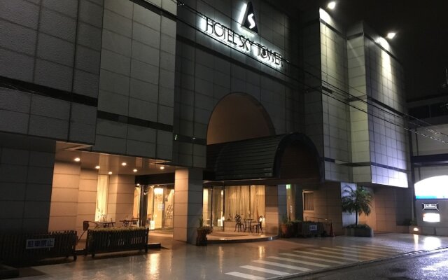 Отель Sky Tower Miyazaki Ekimae Миядзаки вид на фасад