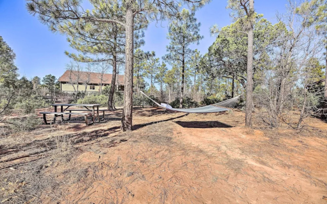 Hot Tub & Ponderosa Views! Luxe Cabin in Lakeside
