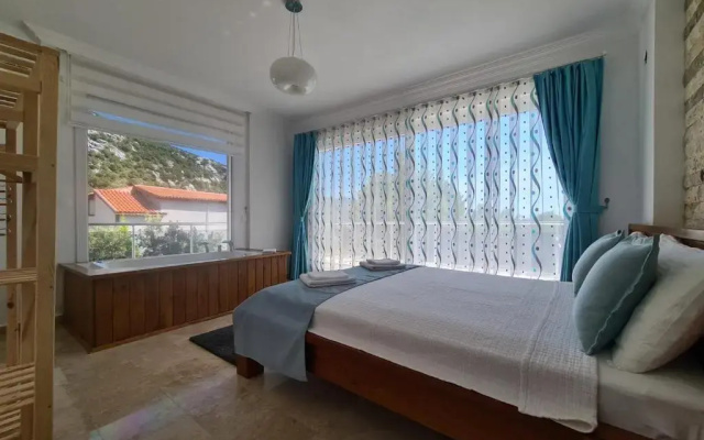 Villa with Jacuzzi and Backyard in Kalkan