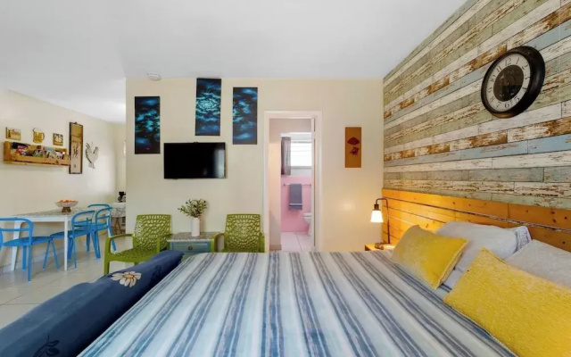 1BR Studio w/ Parking, Bbq, Garden Hollywood
