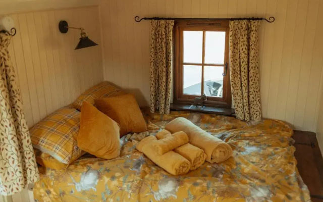 Glamping in Wiltshire in our Luxury Shepherds Hut