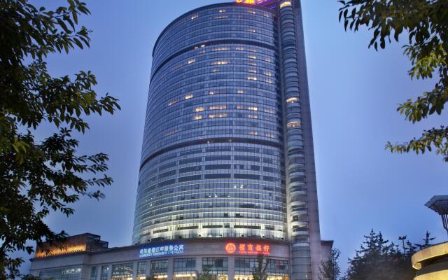 Отель Somerset Riverview Chengdu вид на фасад