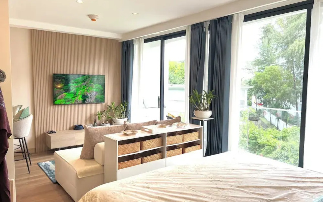 1BR 5Min Walk to BeachPool&Gym C243