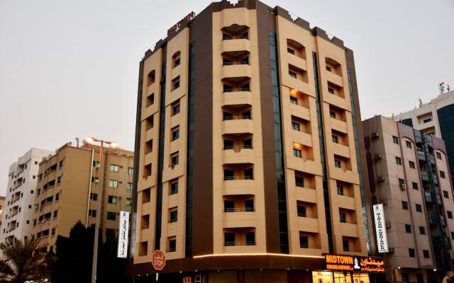 Отель Midtown Furnished Apartments ОАЭ, Аджман - отзывы, цены и фото номеров - забронировать отель Midtown Furnished Apartments онлайн вид на фасад