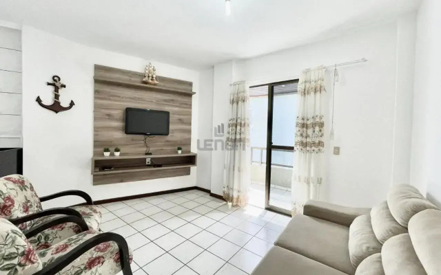 129 - Excelente apto Com Vista Mar, a 50m da praia!