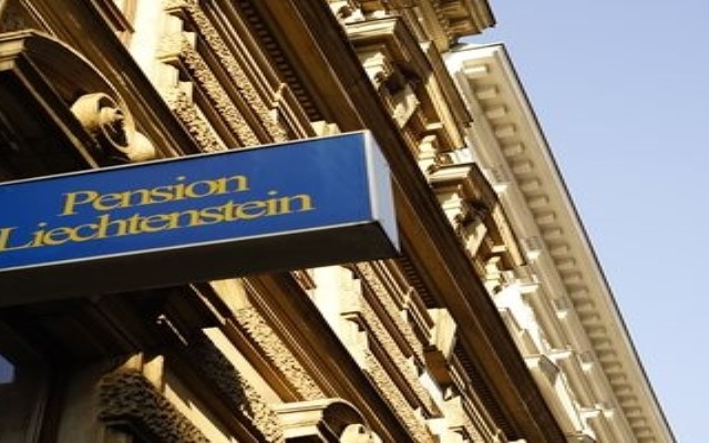 Отель Pension Liechtenstein Вена вид на фасад
