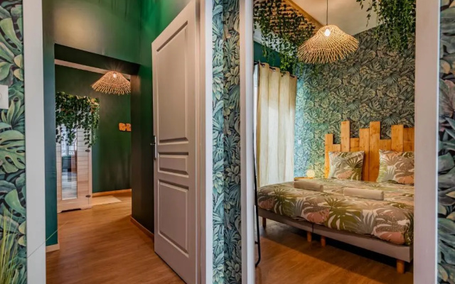Appartement Jungle - Libourne Centre - 4 pers - Sauna - Netflix