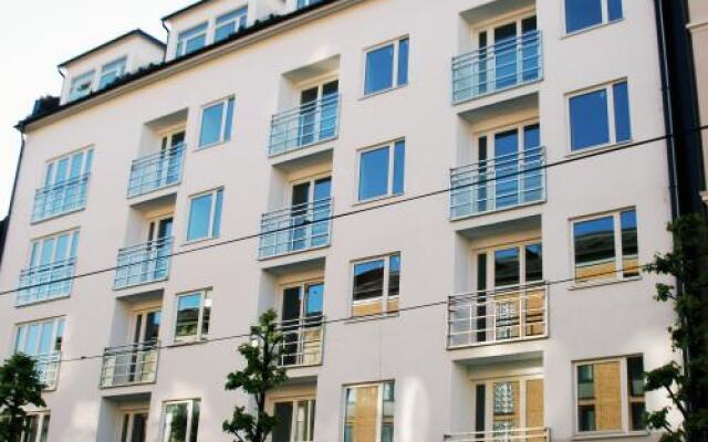 Апартаменты Grüner Apartments вид на фасад