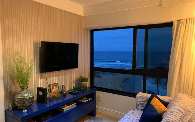 Maravilhoso apartamento 2 quartos vista mar no Ondina Apart