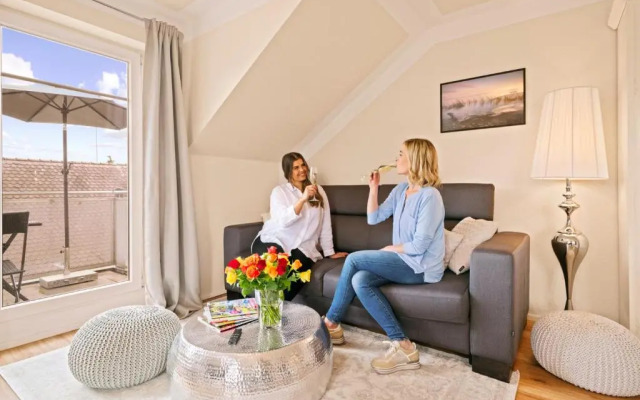 Wohlfühl-Apartment Irisblüte mit Privatstrand
