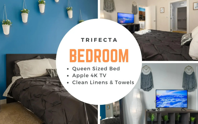 Apartment with Private Balcony, Wifi, Parking