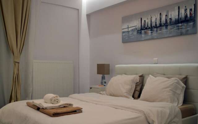 Отель Stadium 1bdr HiEnd QuietFlat Афины комната для гостей
