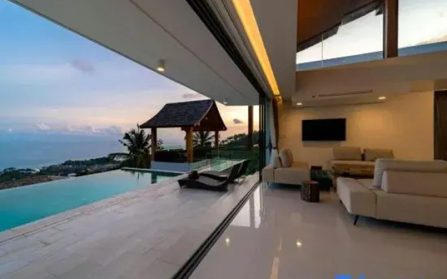 Samui Privacy Modern Luxury Seaview Natural Rainforest Infinity Pool Villa