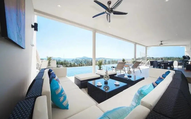 View Peche Villa 8 Bed 180 Degree Views across the Andaman Sea