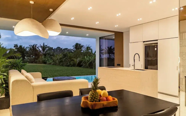 Azure 2BR Villa in Ubud Rice Field views