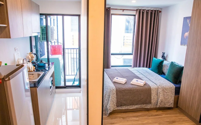 Apartment 450m from BTS with Sky Pool - bkbloft6