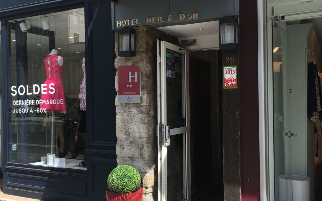 Отель Hôtel De La Herse dOr Франция, Париж - 1 отзыв об отеле, цены и фото номеров - забронировать отель Hôtel De La Herse dOr онлайн вид на фасад