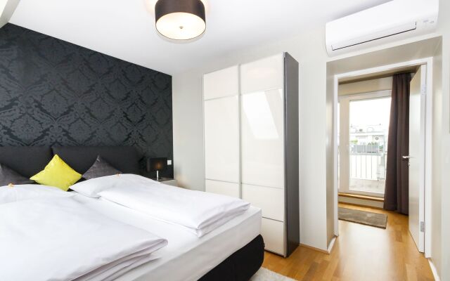 Апартаменты Abieshomes Serviced Apartments - Messe Prater комната для гостей