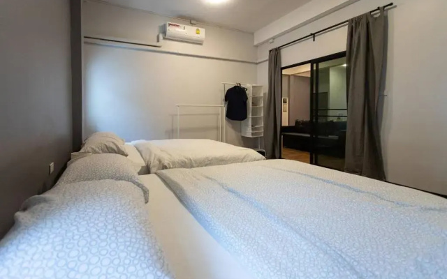 U3 Large 2 Bedroom Full Kitchen Near BTS Udomsuk